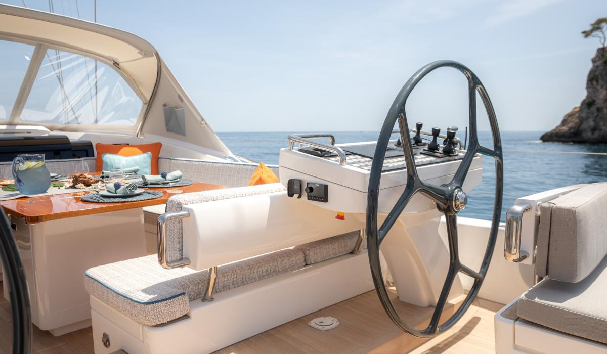 Oyster Yachts Oyster 885 Karibu Sailing Yacht 90 Foot Helm Station