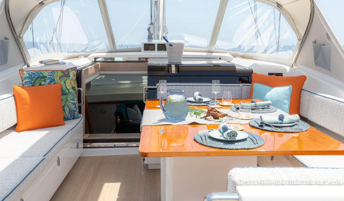 Oyster Yachts Oyster 885 Karibu Sailing Yacht Cockpit Table