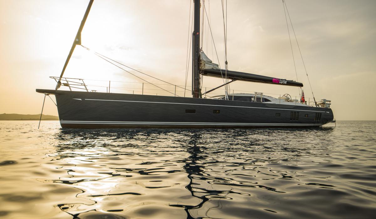 Oyster Yachts Oyster 885 Lush At Anchor Sunset