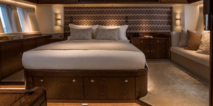 Oyster Yachts Oyster 885 Lush Luxury Sailing Yacht Master Cabin