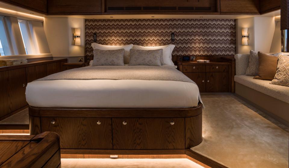 Oyster Yachts Oyster 885 Lush Luxury Sailing Yacht Master Cabin