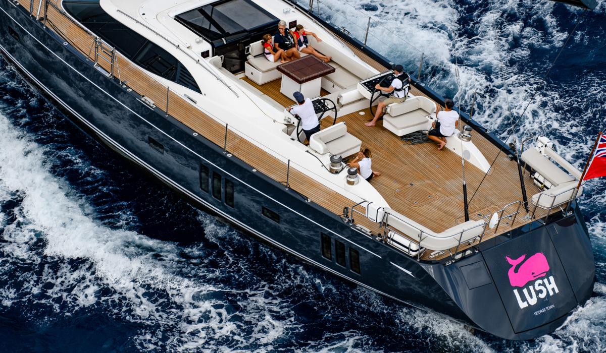 Oyster Yachts Oyster 885 Lush Sailing Cockpit View