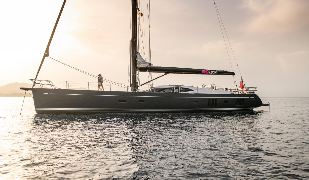 Oyster Yachts Oyster 885 Lush Sunset At Anchor
