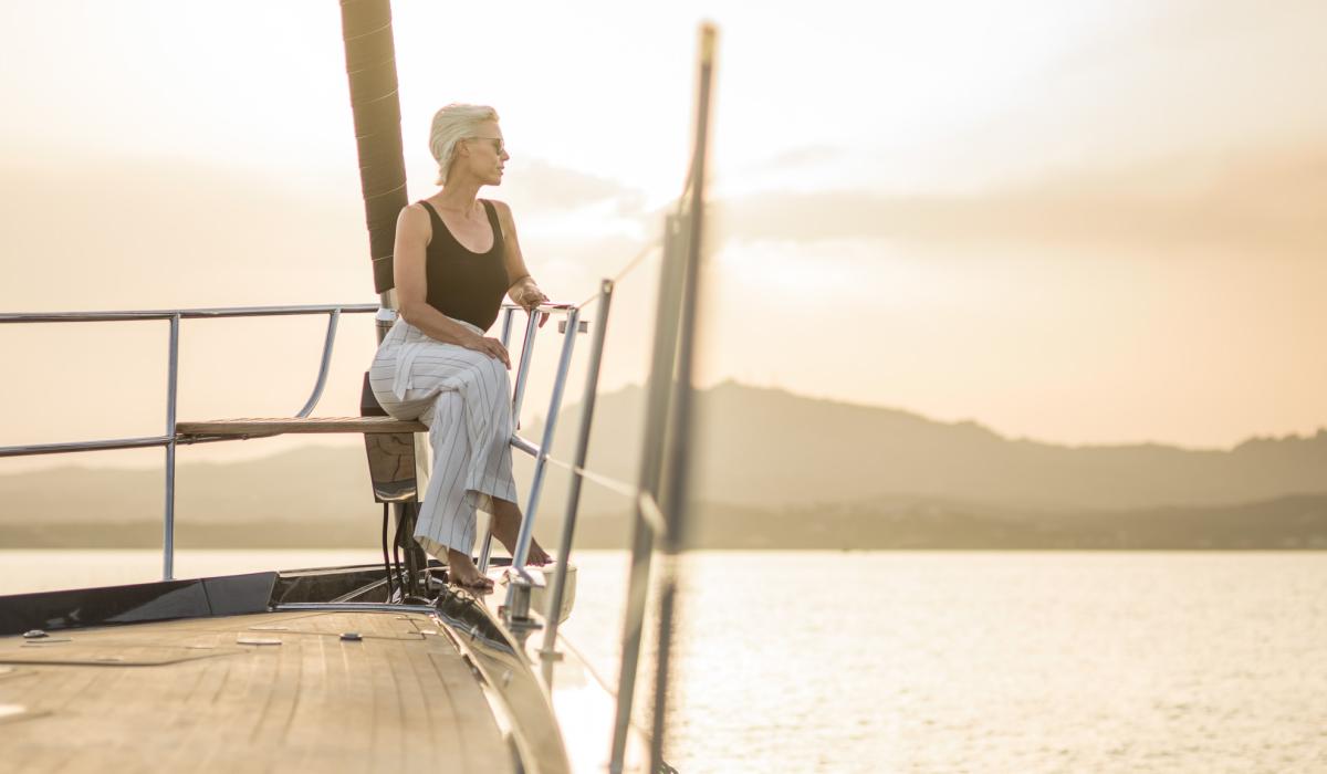 Oyster Yachts Oyster 885 Sailing Yacht Sunset Foredeck