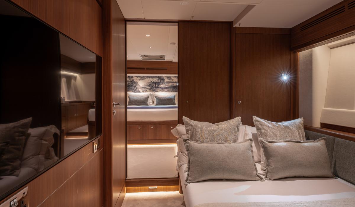 Oyster Yachts Oyster 885 Satori II Luxury Sailing Yacht Guest Accommodation Master Cabin