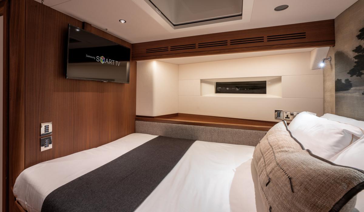 Oyster Yachts Oyster 885 Satori II Luxury Sailing Yacht Guest Accommodation TV