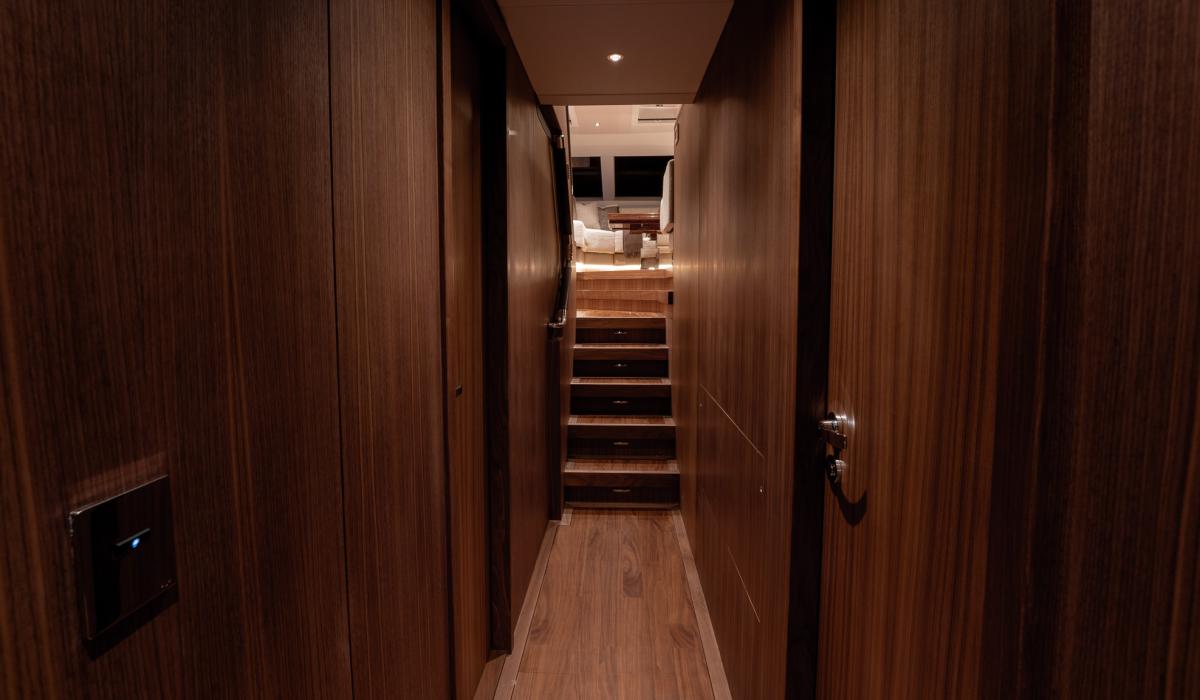 Oyster Yachts Oyster 885 Satori II Luxury Sailing Yacht Interior Hallway