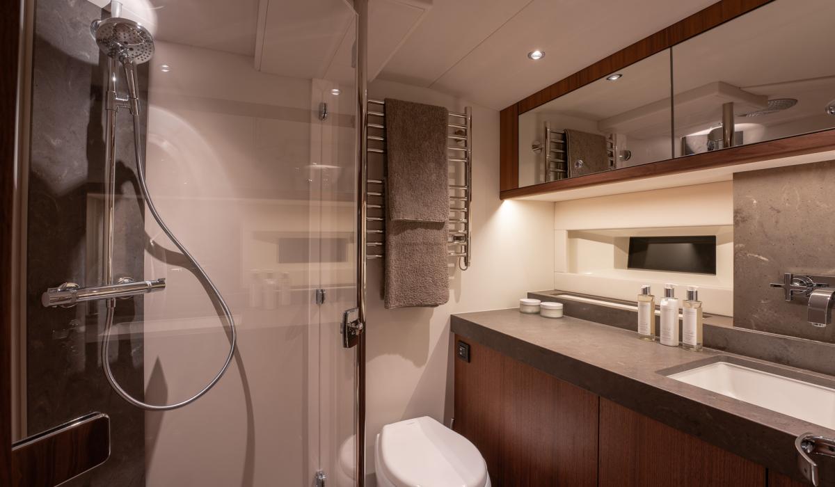 Oyster Yachts Oyster 885 Satori II Luxury Sailing Yacht Master Cabin Heads