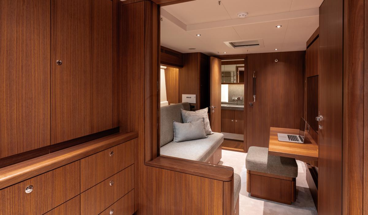 Oyster Yachts Oyster 885 Satori II Luxury Sailing Yacht Master Cabin Layout