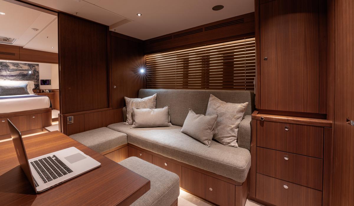 Oyster Yachts Oyster 885 Satori II Luxury Sailing Yacht Master Cabin Office