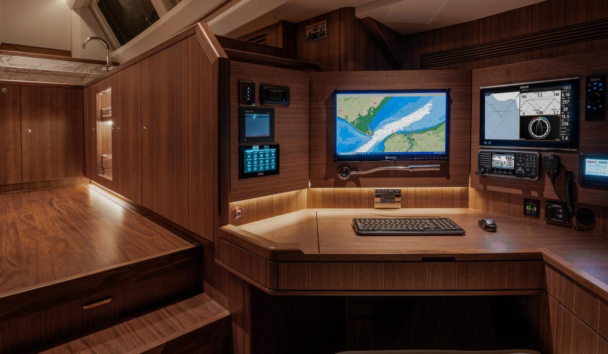 Oyster Yachts Oyster 885 Satori II Luxury Sailing Yacht Navigation Station