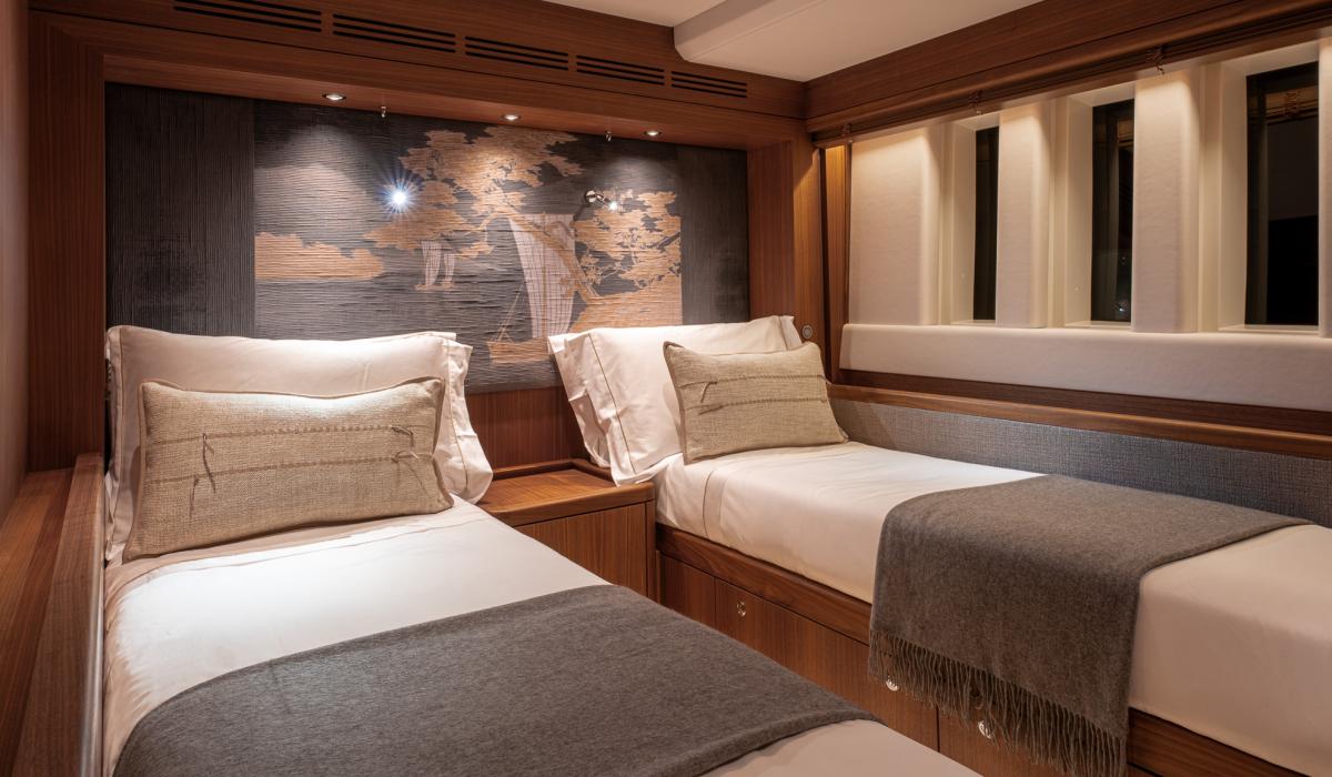 Oyster Yachts Oyster 885 Satori II Luxury Sailing Yacht Single Beds Cabin