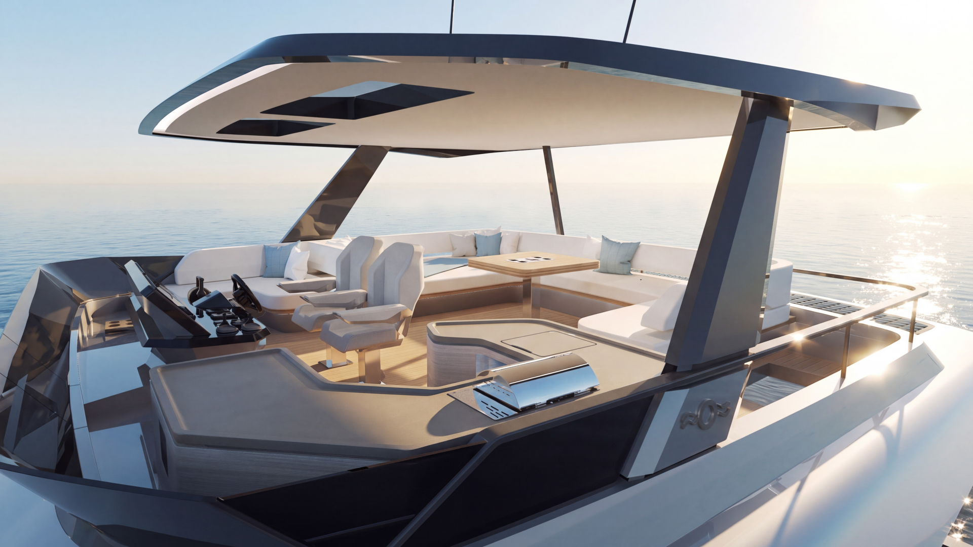 P60 Exterior Flybridge
