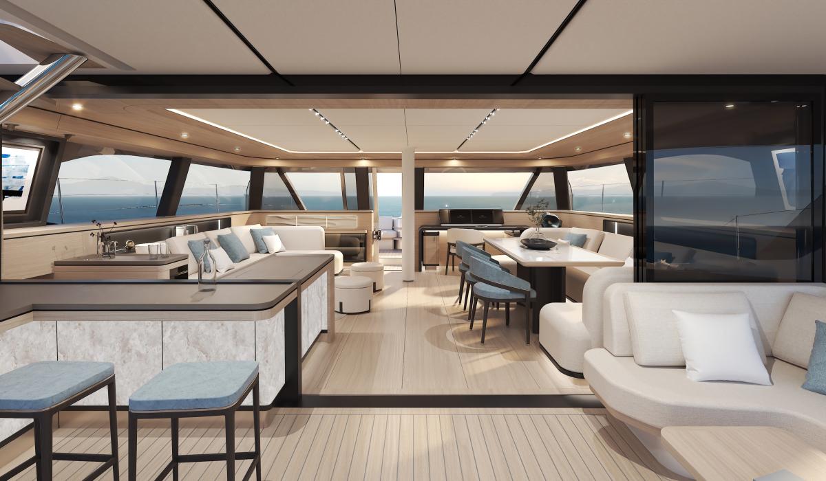 The new Oyster C60 A new breed of sailing catamaran Full Interior Gallery v2
